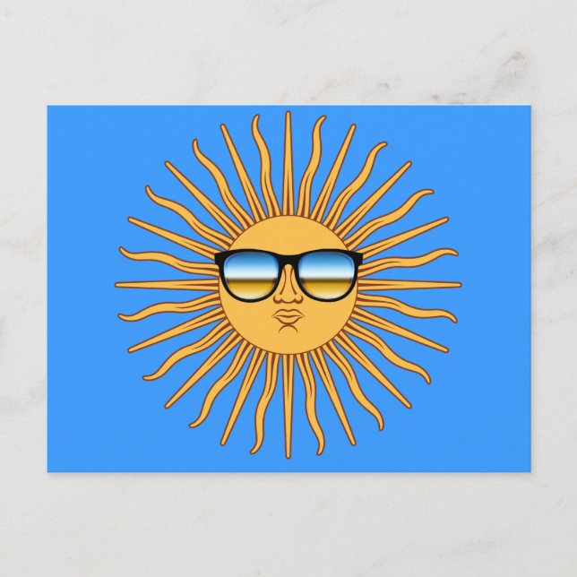 Sun in Shades Postkarte (Vorderseite)