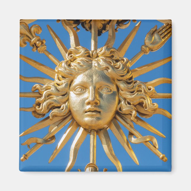Sun King am Goldenen Tor zum Schloss Versailles Magnet (Vorne)