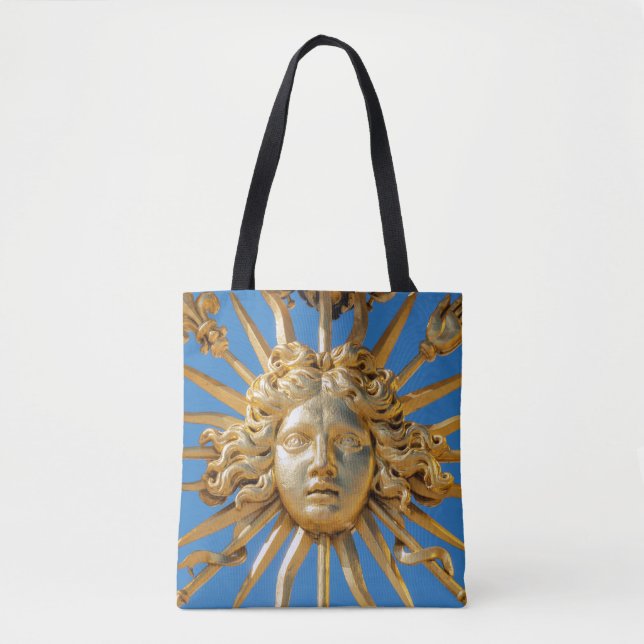 Sun King am Goldenen Tor zum Schloss Versailles Tasche (Vorderseite)