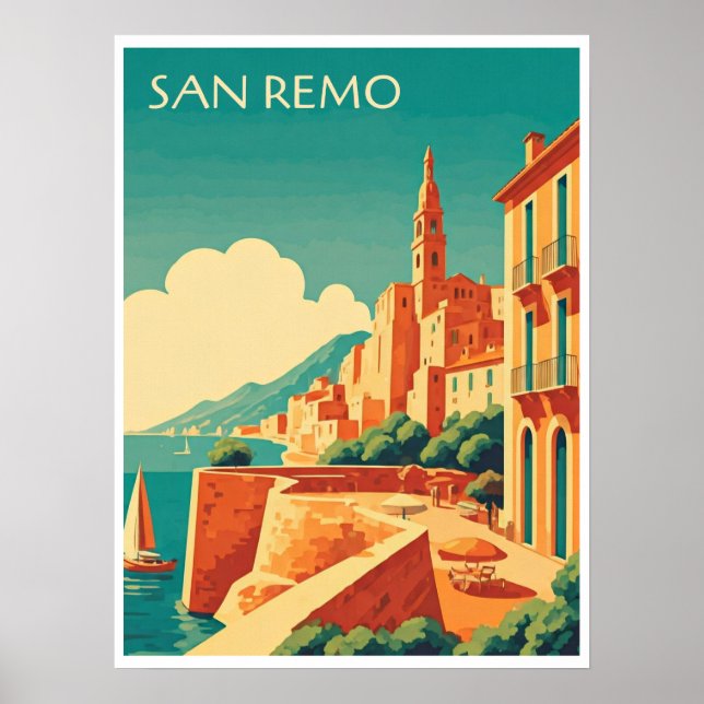 Sun-Kissed San Remo Poster (Vorne)