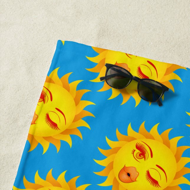 Sun Kisses, Sun Print Strandtuch (Beispiel)