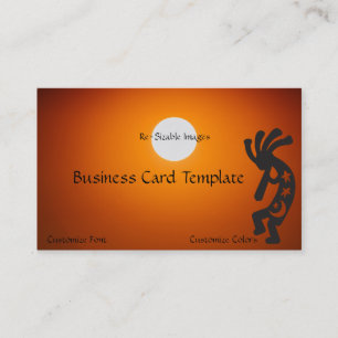 Sun Kokopelli Business Card Visitenkarte