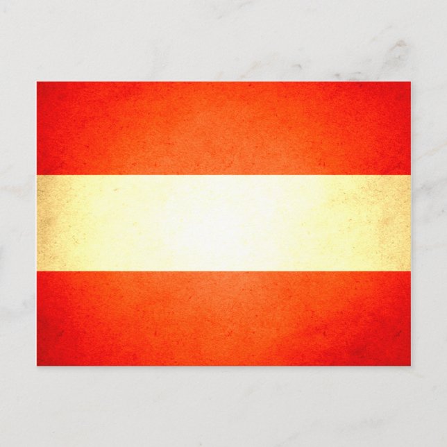 Sun küsste Austria Flag Postkarte (Vorderseite)
