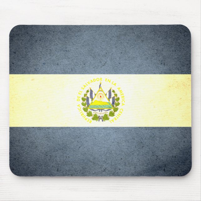 Sun küsste El Salvador Flagge Mousepad (Vorne)
