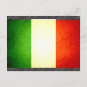 Sun küsste italienische Flagge Postkarte