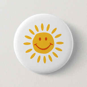 Sun - Lächeln Button