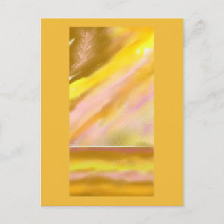 Sun Lake (Abstrakte Kunst, Dichtung und Musik) Postkarte