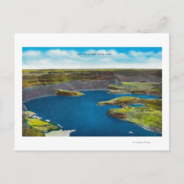 Sun Lakes - Dry Falls Staat Park, Washington Postkarte (Vorderseite)