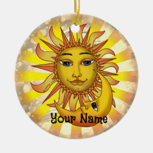 Sun Lieben Moon Keramik Ornament