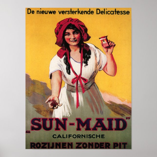 Sun Maid California Raisin Poster (Vorne)
