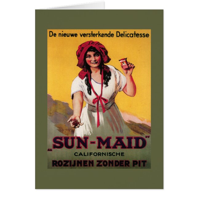 Sun Maid California Raisin Poster (Vorne)