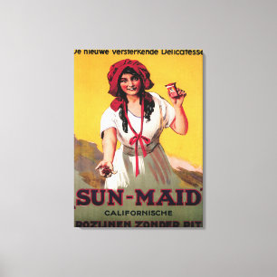 Sun Maid California Raisin Poster Leinwanddruck