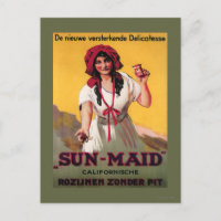 Sun Maid California Raisin Poster