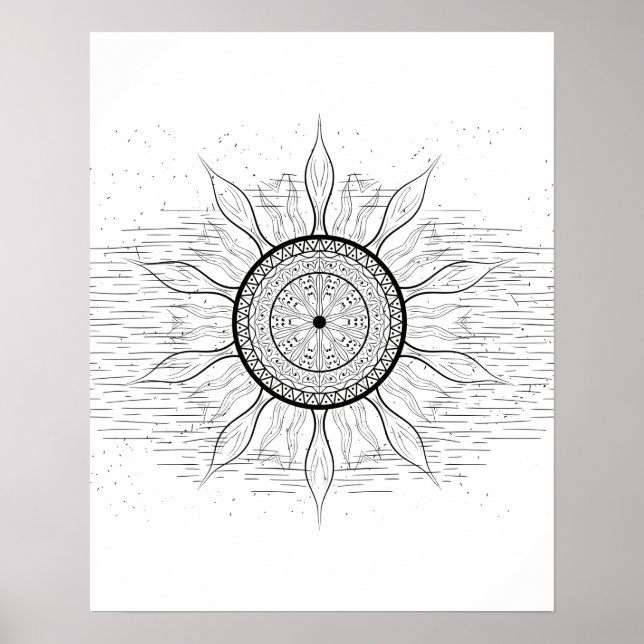 Sun Mandala 1 Poster (Vorne)