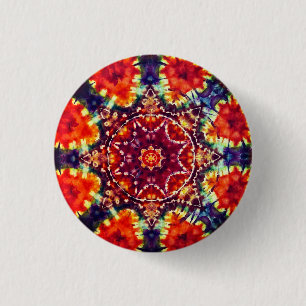 Sun Mandala Button