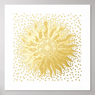 Sun Mandala Confetti Olivenweg Foliendrucke