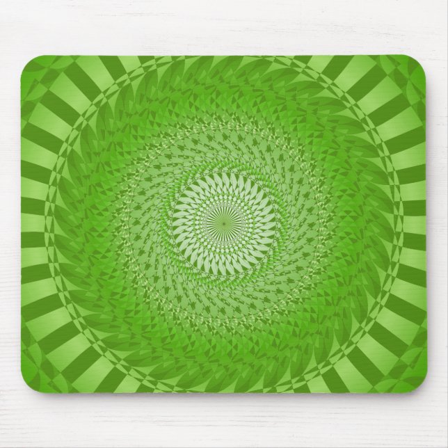 Sun Mandala green Mousepad (Vorne)