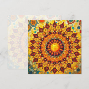 Sun Mandala - Grußkarte