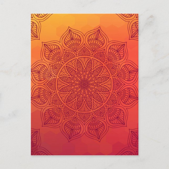 Sun mandala postkarte (Vorderseite)