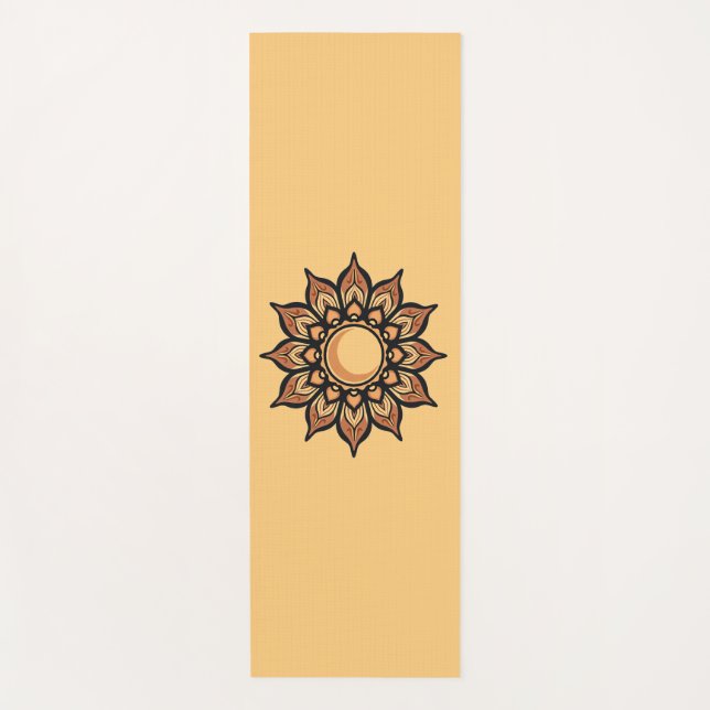 Sun Mandala Yogamatte (Vorderseite)