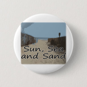 Sun, Meer und Sand Button