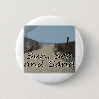 Sun, Meer und Sand Button