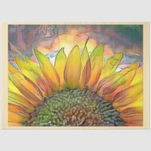 Sun Modern Art Große Sonnenblumen-Kollektion Seidenpapier