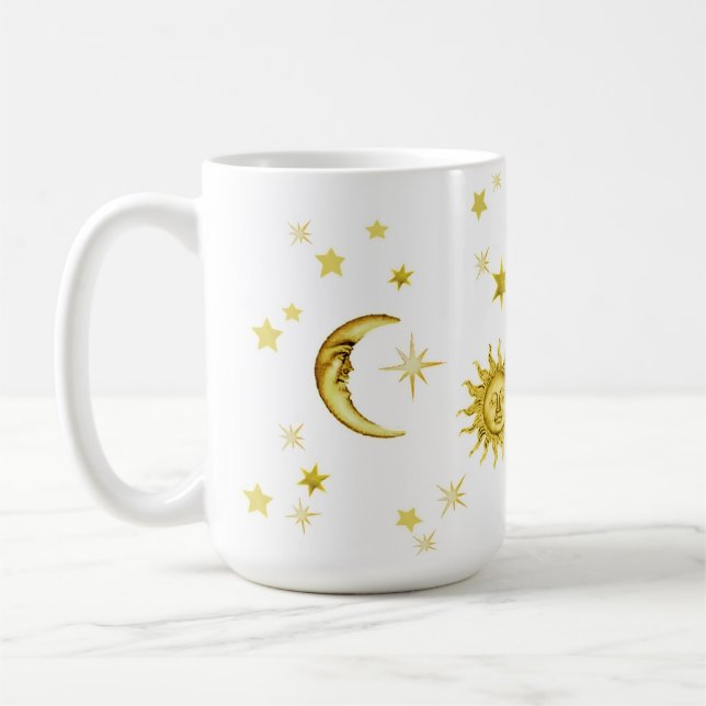 Sun, Mond u. Sterne Kaffeetasse (Links)