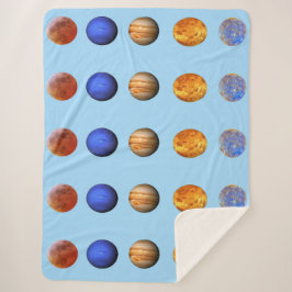 Sun, Moon and Stars2 Fleece Blanket 60"x 80" Sherpadecke