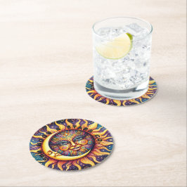 Sun Moon and Stars Untersetzer