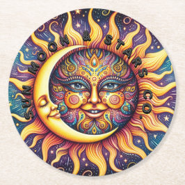 Sun Moon and Stars Untersetzer