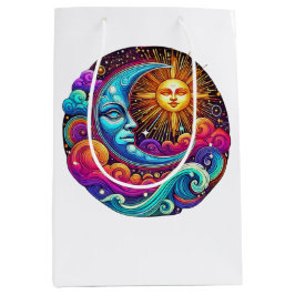 Sun & Moon Celestial Harmony Design Mittlere Geschenktüte
