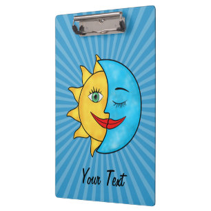 Sun Moon Celestial Thema Klemmbrett