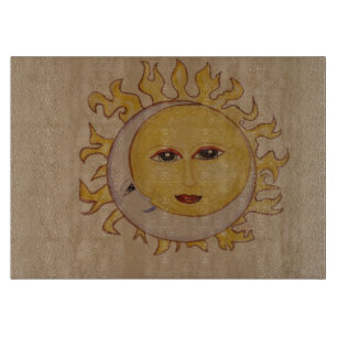 Sun Moon Cutting Board Schneidebrett