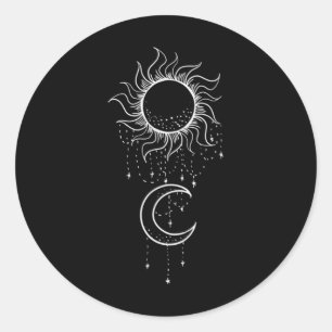 Sun Moon Dreamcatcher Coole Natur Runder Aufkleber