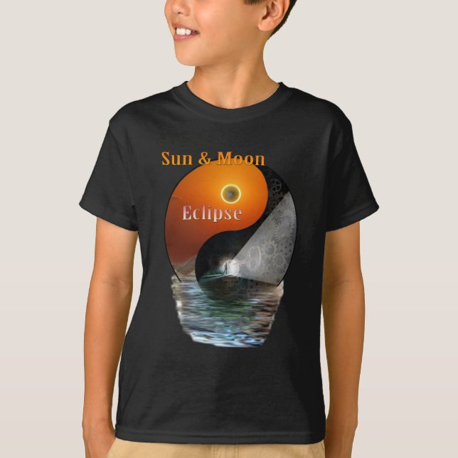 Sun & Moon-Eclipse-Zeit T-Shirt (Vorderseite)