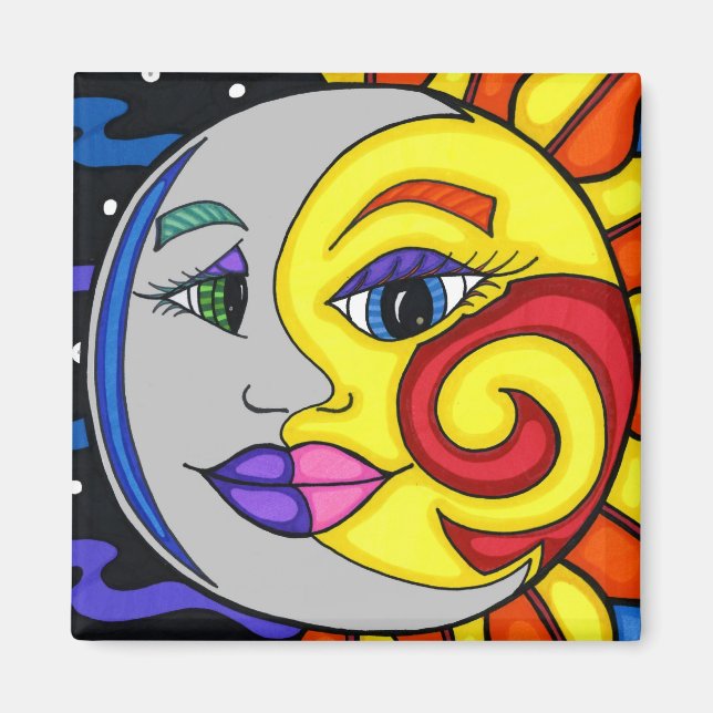 Sun & Moon Magnet (Vorne)