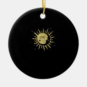 Sun Moon mit 90ern Hexenwhimsigoth Ästhetik Keramik Ornament