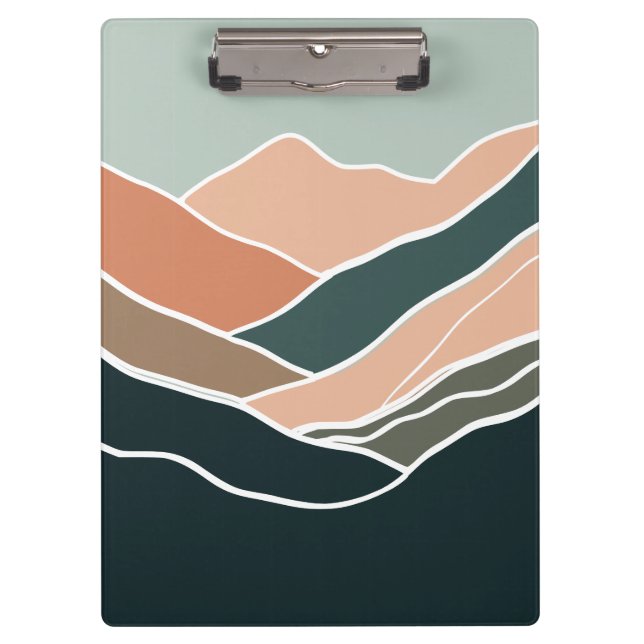 Sun & Moon Mountains Klemmbrett (Vorderseite)