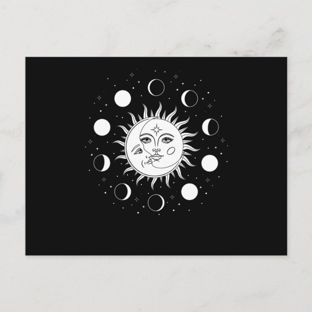 Sun Moon Occult Postkarte (Vorderseite)