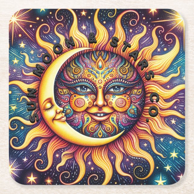 Sun, Moon & Stars Co. Untersetzer (Vorderseite)