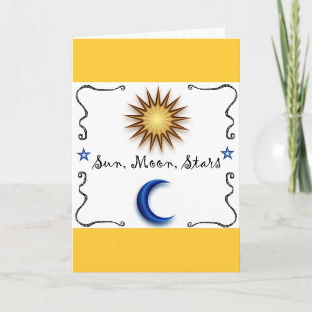 Sun Moon Stars Karte (Vorderseite)