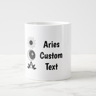 Sun Moon steigt Zodiac Sign Astrologie Celestial Jumbo-Tasse