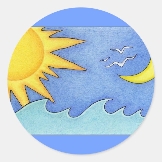 Sun & Moon Sticker (Vorderseite)