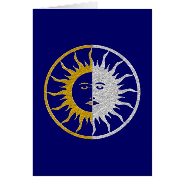 SUN & MOON Symbol - Gold Silber (Vorne)