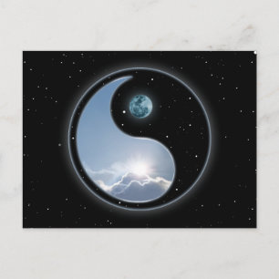 Sun-Moon Yin-Yang Postkarte