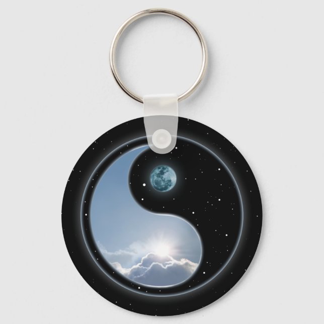 Sun-Moon Yin-Yang Schlüsselanhänger (Vorderseite)