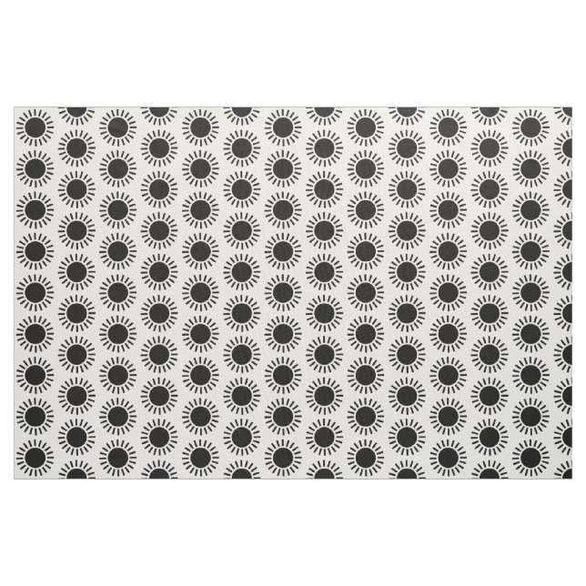Sun Muster - Schwarz Stoff (Yard (91,4 cm))