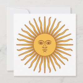 Sun of May (Argentiniische Sun Card) Karte