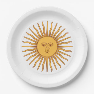 Sun of May (Argentinische Sonne) Pappteller